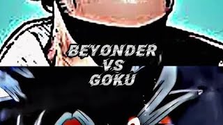 Cosmic Battle Beyonder vs Goku 🔥 goku beyonder marvel draganball cosmic mosttrending anime [upl. by Odnamla]