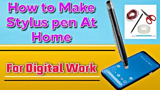 How to make Stylus pen At Home  Best For Digital Artwork shorts [upl. by Apollo]