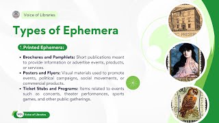 Tpyes of Ephemera Materials [upl. by Auqinat]