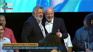 Presidente Lula anuncia investimentos do Governo Federal para o estado da Paraíba [upl. by Mont]