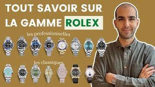 👑 Présentation de la gamme Rolex  Différences entre classiques et professionnelles [upl. by Terris507]