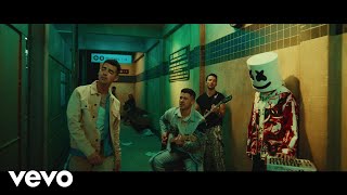 Marshmello x Jonas Brothers  Leave Before You Love Me Official Music Video [upl. by Nauqaj213]