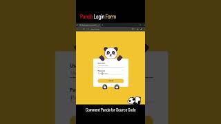 Crear un Formulario Login estilo Pandas con HTML y CSS 🔥🔥🔥🔥 [upl. by Damara]