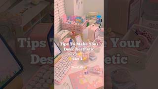 Make Your Desk Aesthetic viral trend beauty tips shorts viralshorts kpop study desk cute [upl. by Anyad]