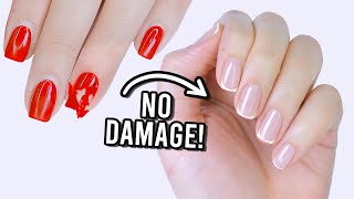 How To ACTUALLY Remove Gel Nail Without Completely Destroying Your Natural Nails [upl. by Fax322]