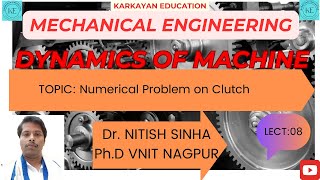 Numerical problem on clutchDOMTOMKTMBELTDr Nitish Sinha [upl. by Gunther]