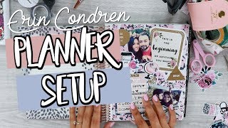 ERIN CONDREN 2018 Planner Setup  Belinda Selene [upl. by Rexana]