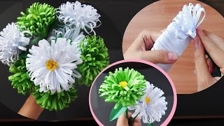 สอนทำดอกไม้กระดาษ 🌼 How to make Very Easy and simple paper Flowers [upl. by Ahsineg641]