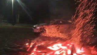 Driving beaters through a bonfire [upl. by Eedyah]