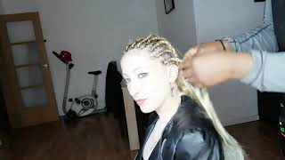 HOW TO CROCHET BRAIDS ON A WHITE LADY [upl. by Liris94]