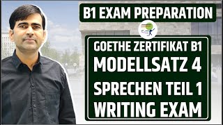 Goethe Zertifikat B1  Modellsatz 4  Schreiben Teil 1  Writing Exam  Learn German B1 [upl. by Banwell434]