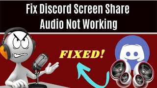 Fix Discord screen share audio not working Stream with Sound Under 3 Minutes [upl. by Assyral]