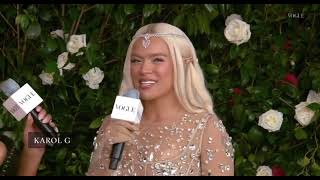 KAROL G ENTREVISTA EN LA MET GALA 2024 [upl. by Ahsienyt]