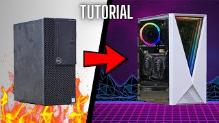 Turning an Office PC into a GAMING PC  How to Build a BUDGET Dell Optiplex Gaming Computer GUIDE [upl. by Roosevelt125]