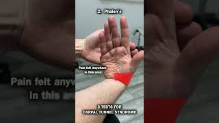 3 Tests For Carpal Tunnel Syndrome [upl. by Yenaled588]