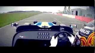 Kamui Kobayashi drives the Caterham Seven 620 R at Silverstone [upl. by Neeluj]