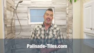 Palisade Tiles  How to Mitercut Trim Corner Joints [upl. by Mohun287]