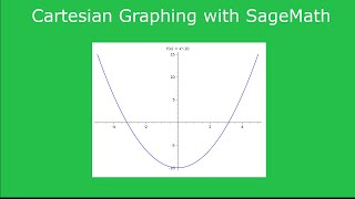 Graphing with SageMath Sage on an XY Axis for Beginners [upl. by Anayrb]