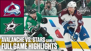 2nd Round Colorado Avalanche vs Dallas Stars Game 5  Full Game Highlights [upl. by Sanborne]