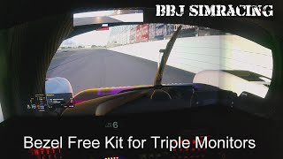 BBJ SimRacing Bezel Free Kit Overview and Fitting [upl. by Doak]