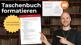 Amazon KDP Taschenbuch formatieren 2024 Tutorial mit Checkliste [upl. by Akienaj754]