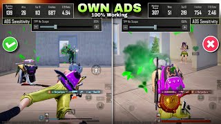 Own ADS sensitivity All Close range Fights के लिये BGMIPUBGm ✅ [upl. by Gnemgnok]