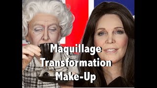 Maquillage transformation make up kate middleton elisabeth reine queen [upl. by Namilus459]