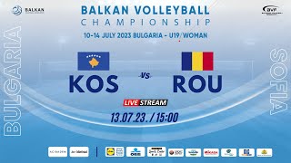 KOSOVO vs ROMANIA  2023 BALKAN CHAMPIONSHIP U19W [upl. by Adlanor316]