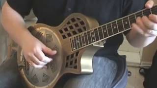 Highway 61 resonator guitar  Standard tuning demo jam [upl. by Helsie]