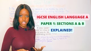 IGCSE English Language A Paper 1 Walkthrough  Sections A amp B Timings Explained  IGCSE Revision [upl. by Lrem]