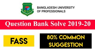 BUP Question Bank Solve  FASS  BUP Admssion Test 202021  Tips amp Tricks NEPHRONPLUS [upl. by Sad]