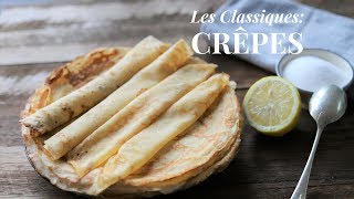 How To Make French Crêpe batter  Crêpe suzette tutorial part 1 [upl. by Morocco]