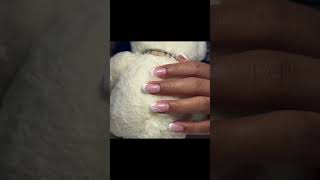 Gel Nails extension 💅 nails buildergel naildesigns squarenails frenchnails fyp [upl. by Nale]