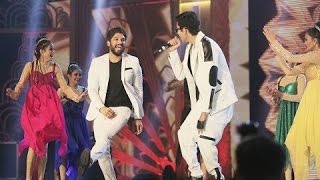 Allu Arjun and Anirudh Performance in SIIMA 2016 [upl. by Hueston]