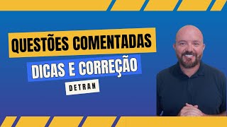 CORREÇÃO DE QUESTÃO DO DETRAN  SIMULADO PREPROVA  COD 2023 simuladodetran provadetran [upl. by Eceirahs]