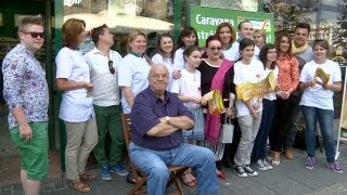 Caravana Catena la Timisoara  sesiune de autografe [upl. by Airbmak]