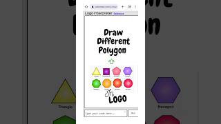 shorts how to draw Polygons MSW logo used in mobile phone [upl. by Eltsryk518]