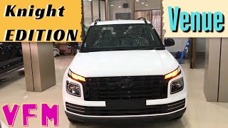 Creta Killer 🔥 2024 Hyundai Venue Knight Edition Review Including Features amp Price [upl. by Idnahk]