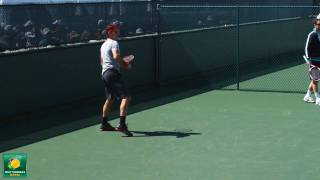 Roger Federer Hitting Topsin Forehand Moonballs in Slow Motion HD  Indian Wells Pt 13 [upl. by Gala92]