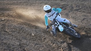 Malcolm Stewart At Zaca Station On Suzuki RM250 TwoStroke Premix 2  GoPro Onboard [upl. by Glanti]