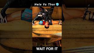 Never Underestimate the Power of Thor ⚡ Hela vs Thor shorts mcu [upl. by Dnivra]