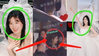 Netize Just Capture Zhaolusi in Wedding Dress whats going on [upl. by Rhonda]