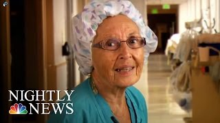 Inspiring America Meet America’s Oldest Working Nurse  NBC Nightly News [upl. by Aniehs]