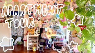 LA studio apartment tour ★彡⋆｡°✩ maximalist plants  trinkets [upl. by Seligman]