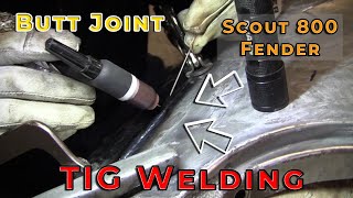 TIG Butt Welding Scout 800 Fender [upl. by Conti685]