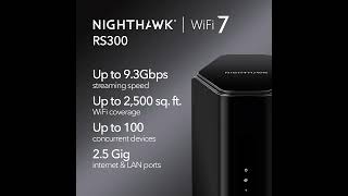 Review NETGEAR Nighthawk TriBand WiFi 7 Router RS300  BE9300 Wireless Speed [upl. by Packton734]