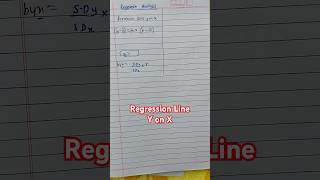 REGRESSION LINE y on x fybcom sem2 Basic questions MCQ amp TRICK MATHS SCIENCE JEE CET COMMERCE hsc [upl. by Namielus590]