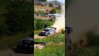 Elfyn Evans amp HELICOPTER  WRC Rally Poland 2024 rally dirt toyota [upl. by Eirret]