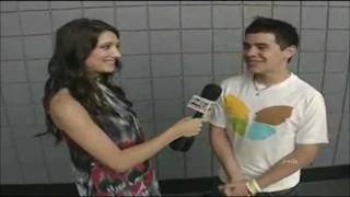 0845 David Archuleta Interview w Emily Richett  AIS7 Idol Tour Grand Rapids Stop 03 Sept 2008 [upl. by Herodias]