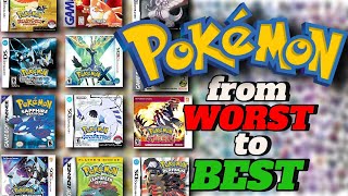 Ranking Every Pokemon Game From WORST to BEST [upl. by Ferne]